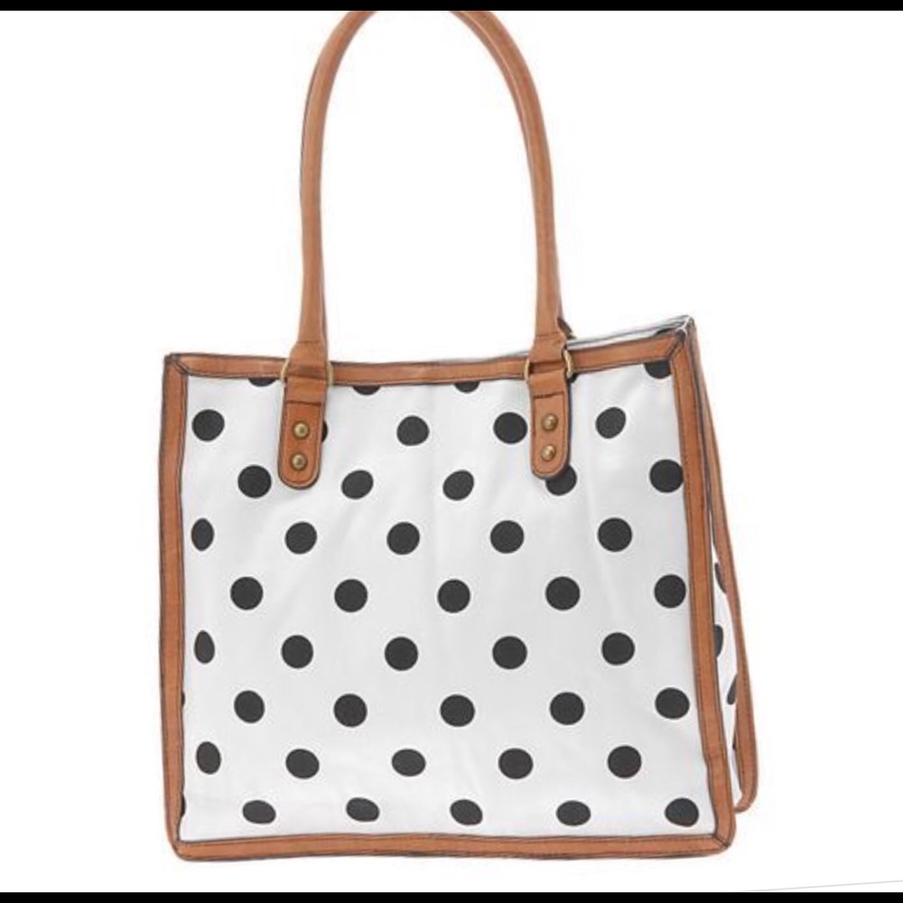 ALDO POLKA DOTTED TOTE BAG